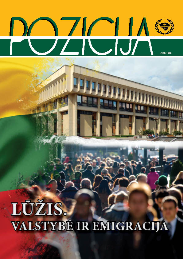 Pozicija. 2016 m., Nr.3(631). Lūžis. Valstybė ir emigracija