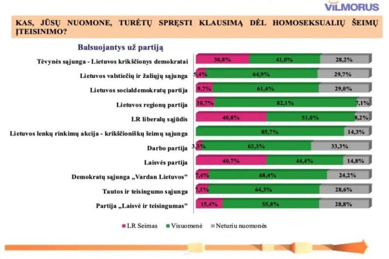 Apklausa: gyventojai homoseksualių šeimų klausimą nori spręsti referendumu, tam pritaria net ir valdančiųjų elektoratas
