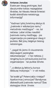 Antano Jonušo komentaras