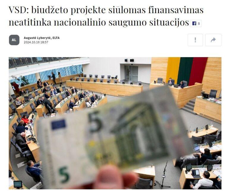 Vytautas Sinica. Konservatorių abejingumas valstybės saugumui
