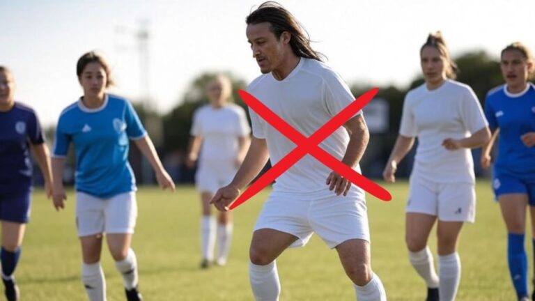 Transvestitams uždrausta žaisti moterų futbolą